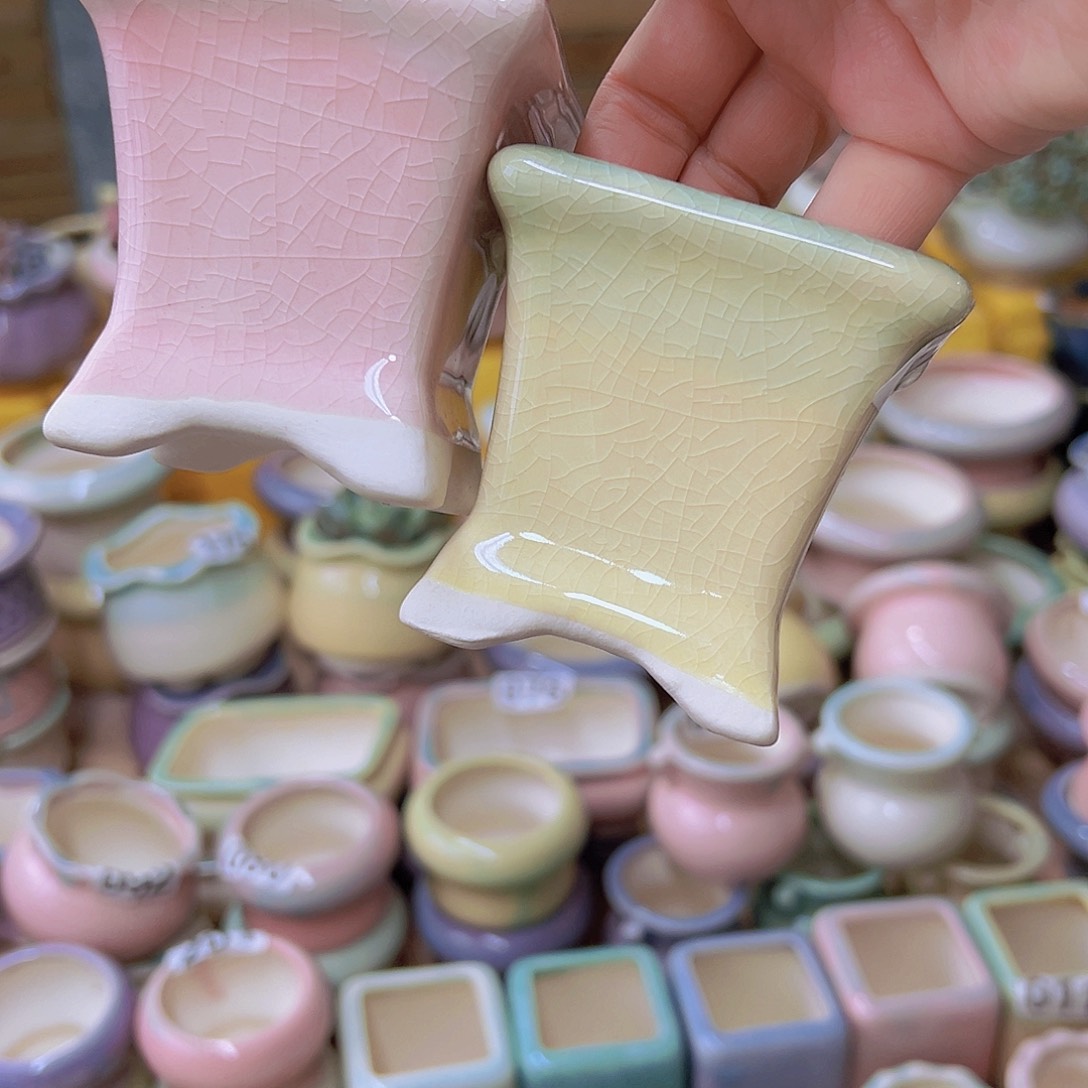 红陶陶瓷花盆当场满12包邮