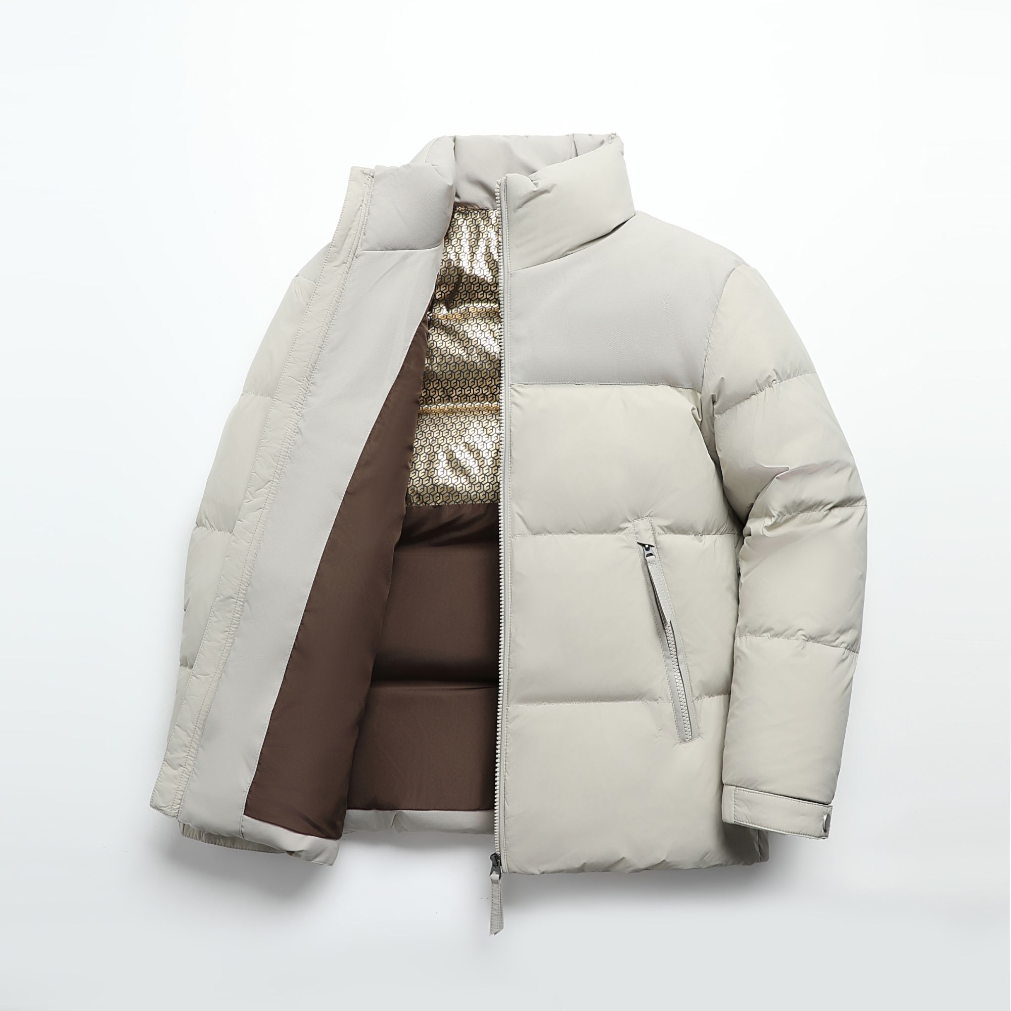 【90白鸭绒】男士冬季保暖休闲加厚羽绒服外套