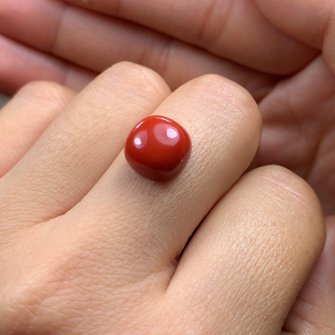 未镶嵌戒指面南红玛瑙