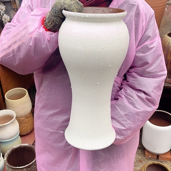 紫砂花盆高度42口径17无孔