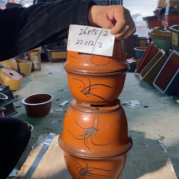紫砂花盆紫砂紫砂