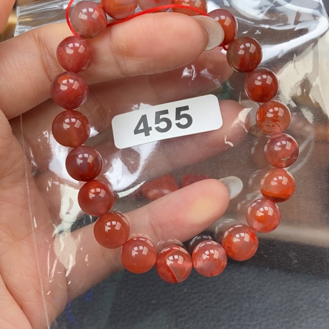 南红玛瑙未镶嵌手链卡9.4