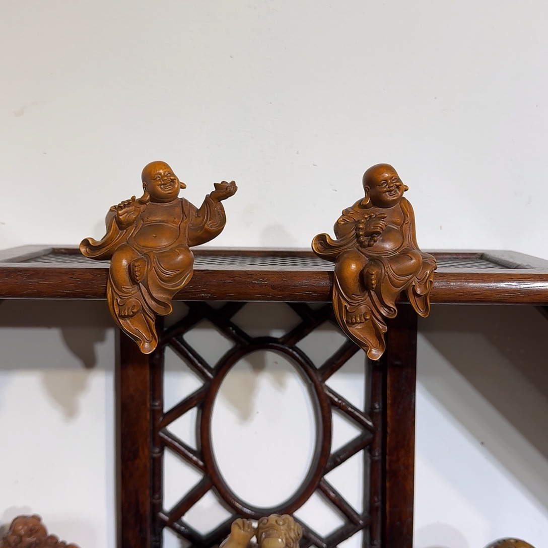 陌***笙木复古装饰摆件小摆件小弥乐高9厘米