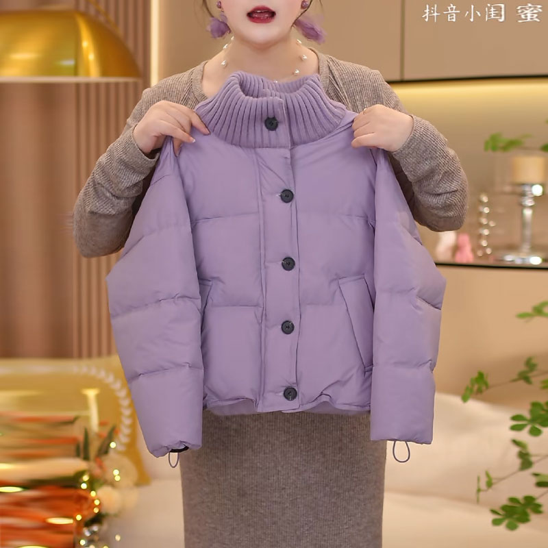 【闺蜜家】女童冬季2025新款时尚韩系加棉加厚面包棉服外套-9124