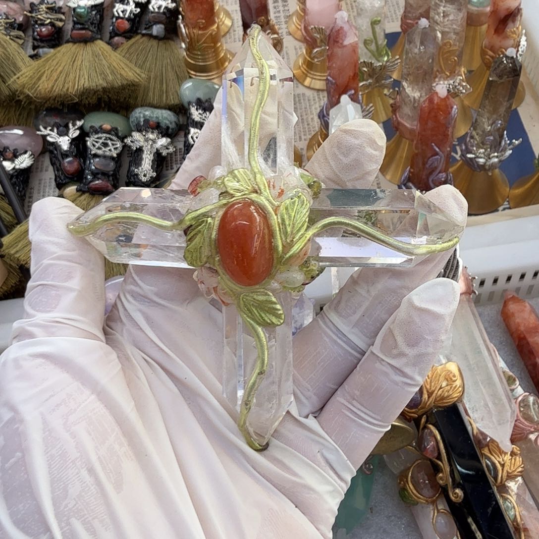 烟晶手链未镶嵌白水