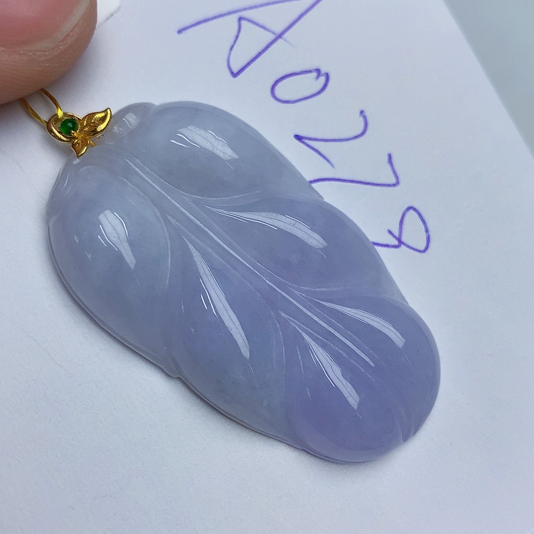 翡翠颈饰18K金镶嵌235789