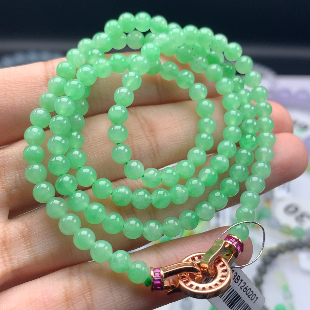 翡翠手链未镶嵌卡