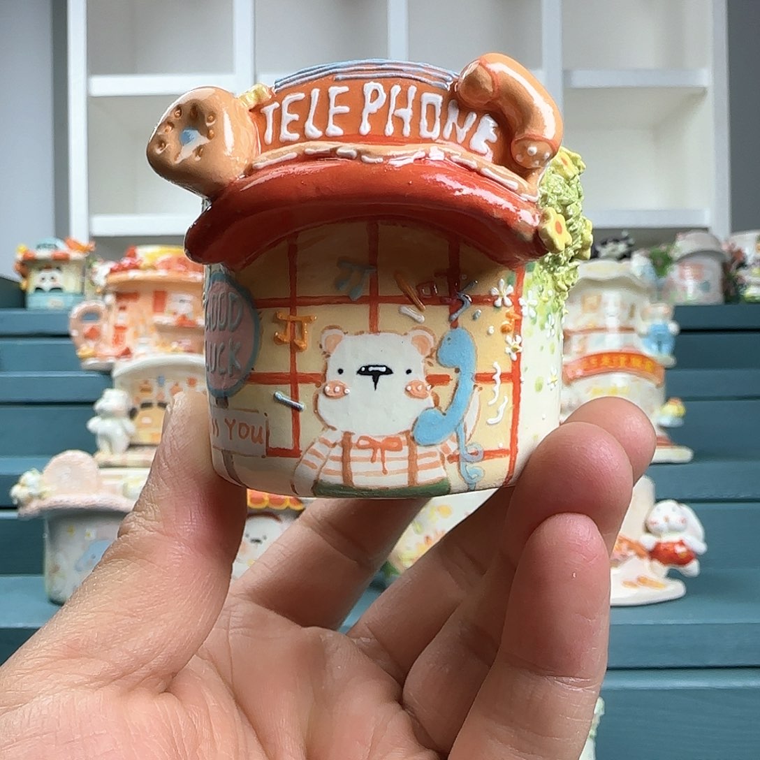 红陶多肉花盆：口径4.8 外高4.8