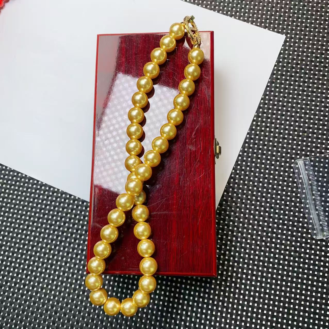 [小石]B845金黄项链12M时尚多样性发一个-奇石