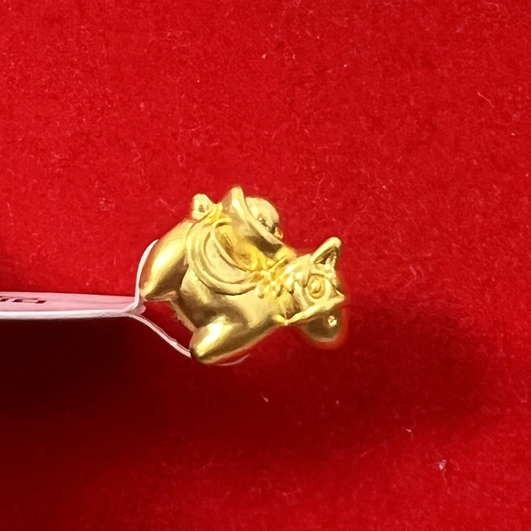 【夏夏专享】足金999 元宝小马 ZP 0.31 攒金有道