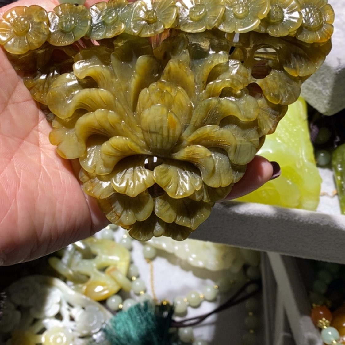 【闪购商品】岫玉毛衣链未镶嵌