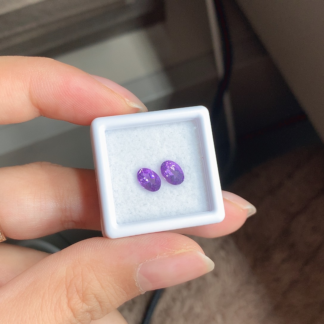 紫晶珠宝半成品未镶嵌