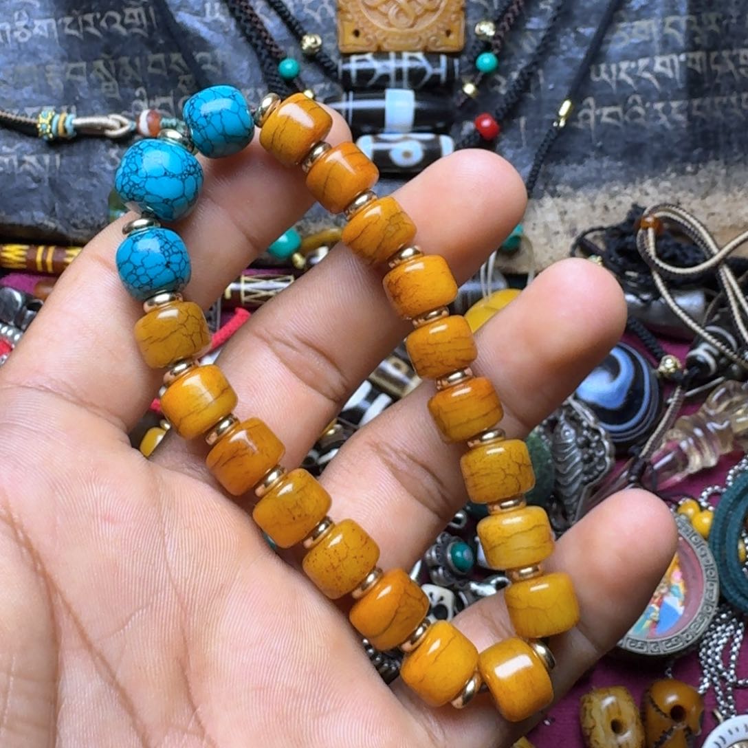 金刚菩提手串牦牛骨52