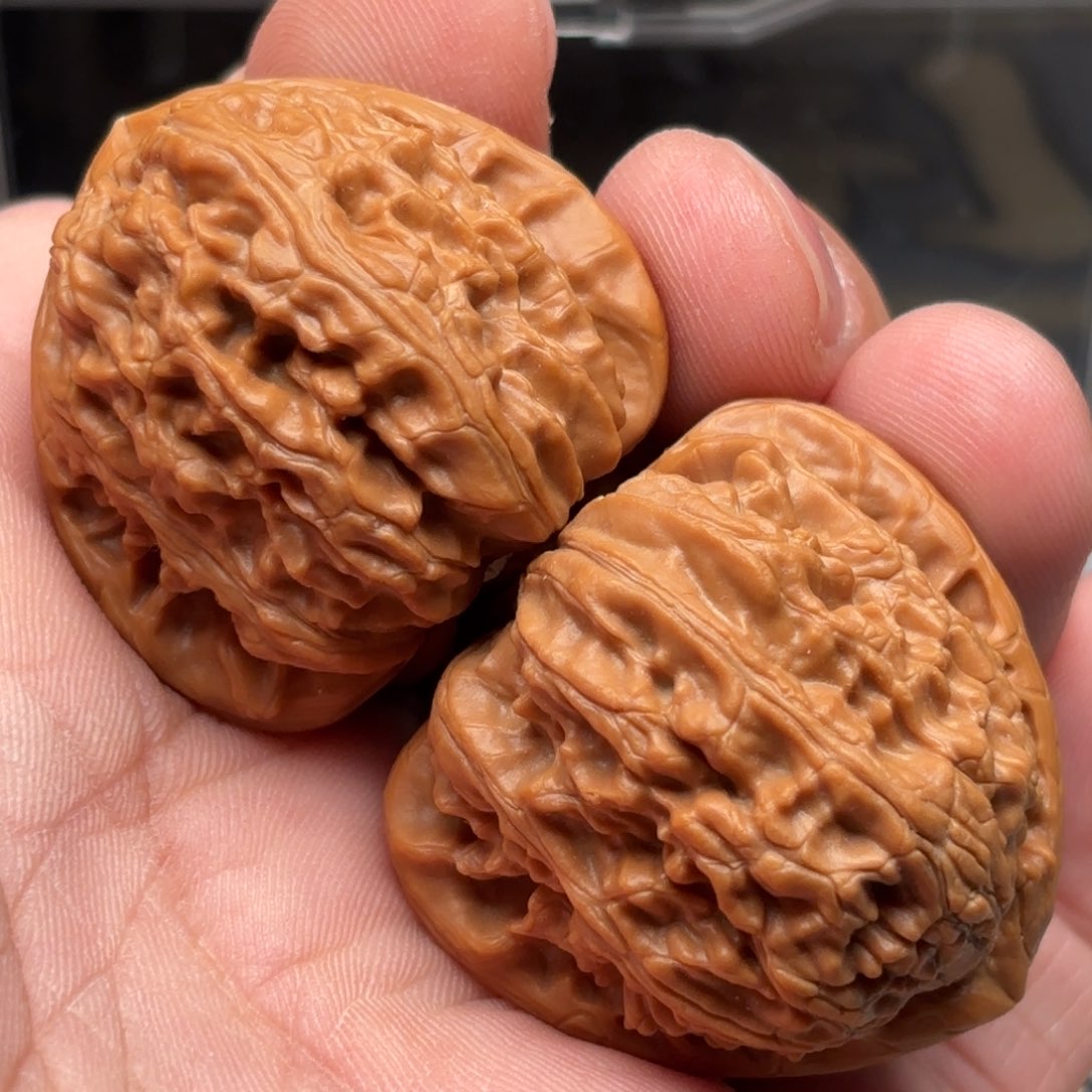 文玩核桃把件白狮子38