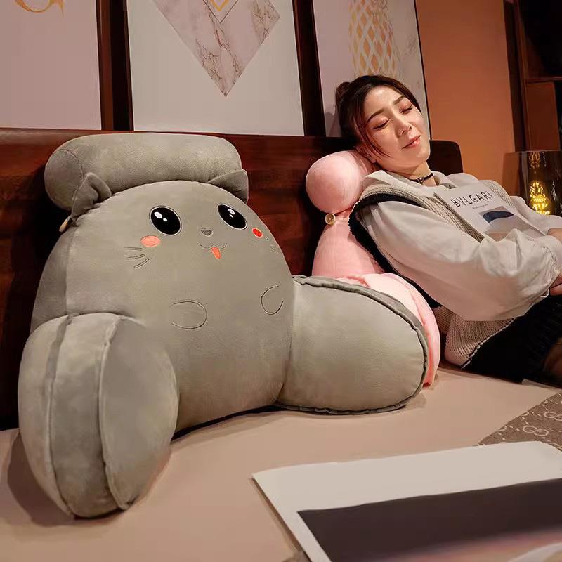 床头软包大靠背沙发靠垫宿舍学生枕头床上看书床靠护腰垫靠枕抱枕