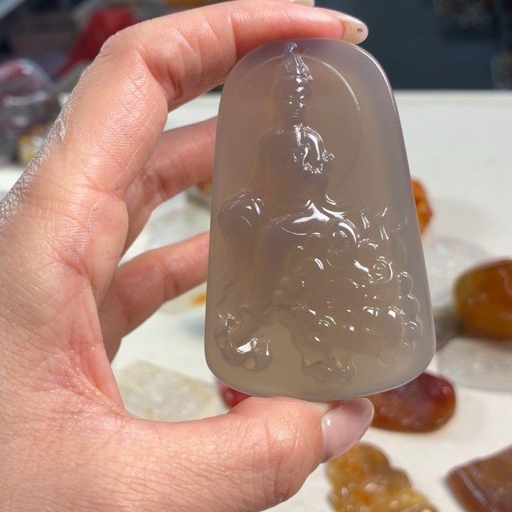 玛瑙/玉髓未镶嵌吊坠(不含链)