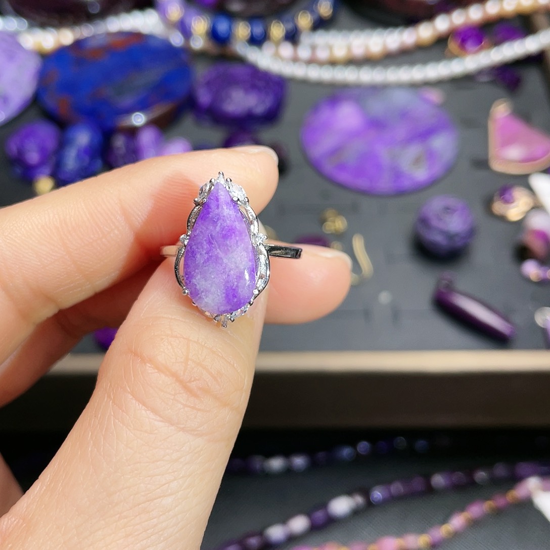 苏纪石（舒俱来）戒指 银S925镶嵌