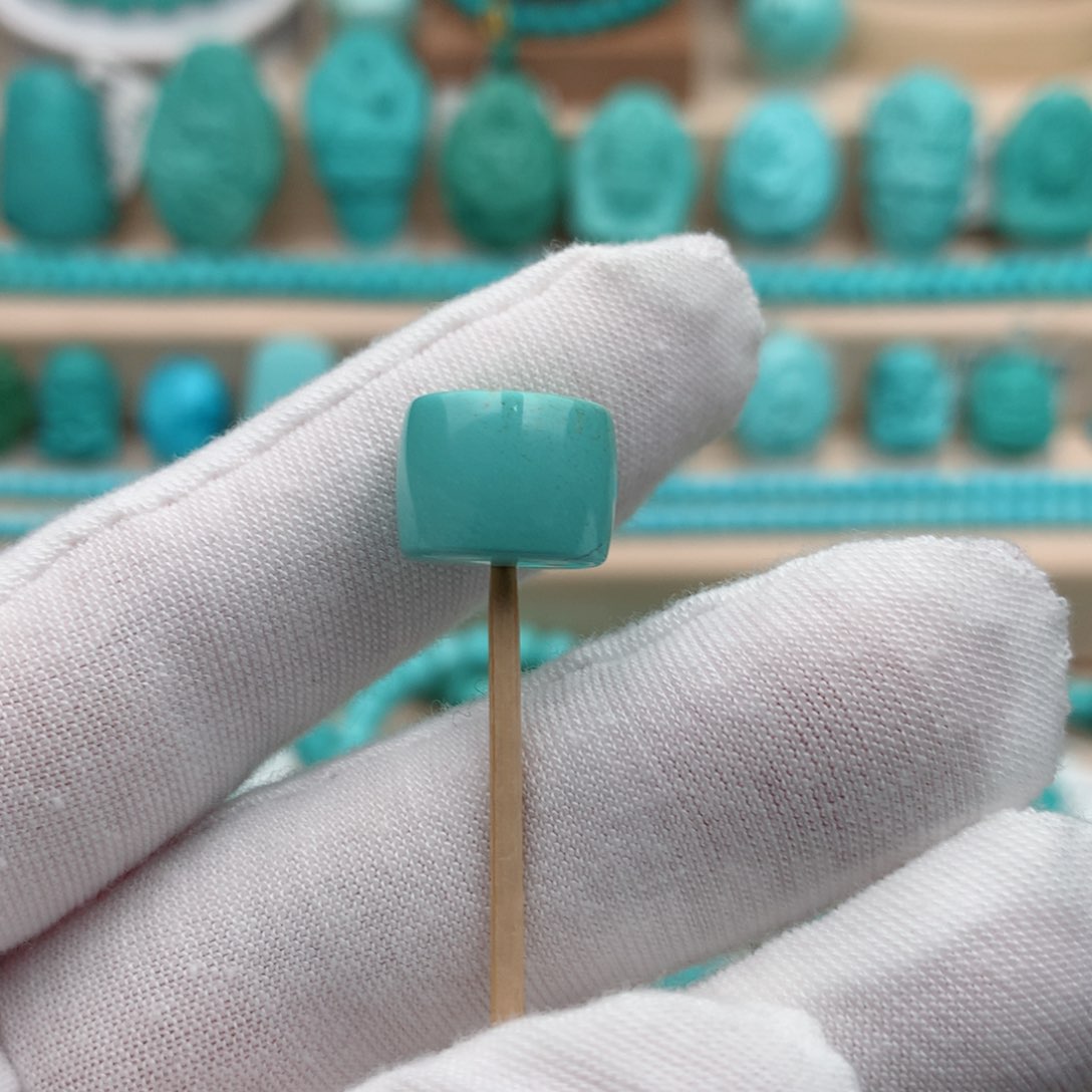 未镶嵌绿松石珠宝奇石12.5mm