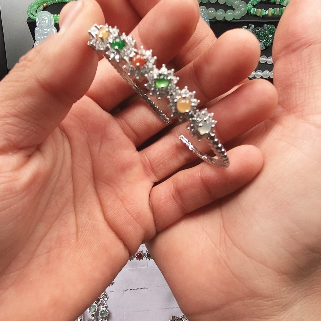 翡翠手链未镶嵌天然翡翠手镯项链