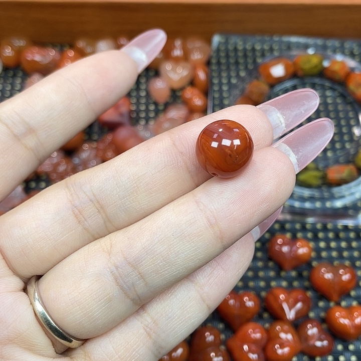 佛***说南红玛瑙未镶嵌颈饰单珠