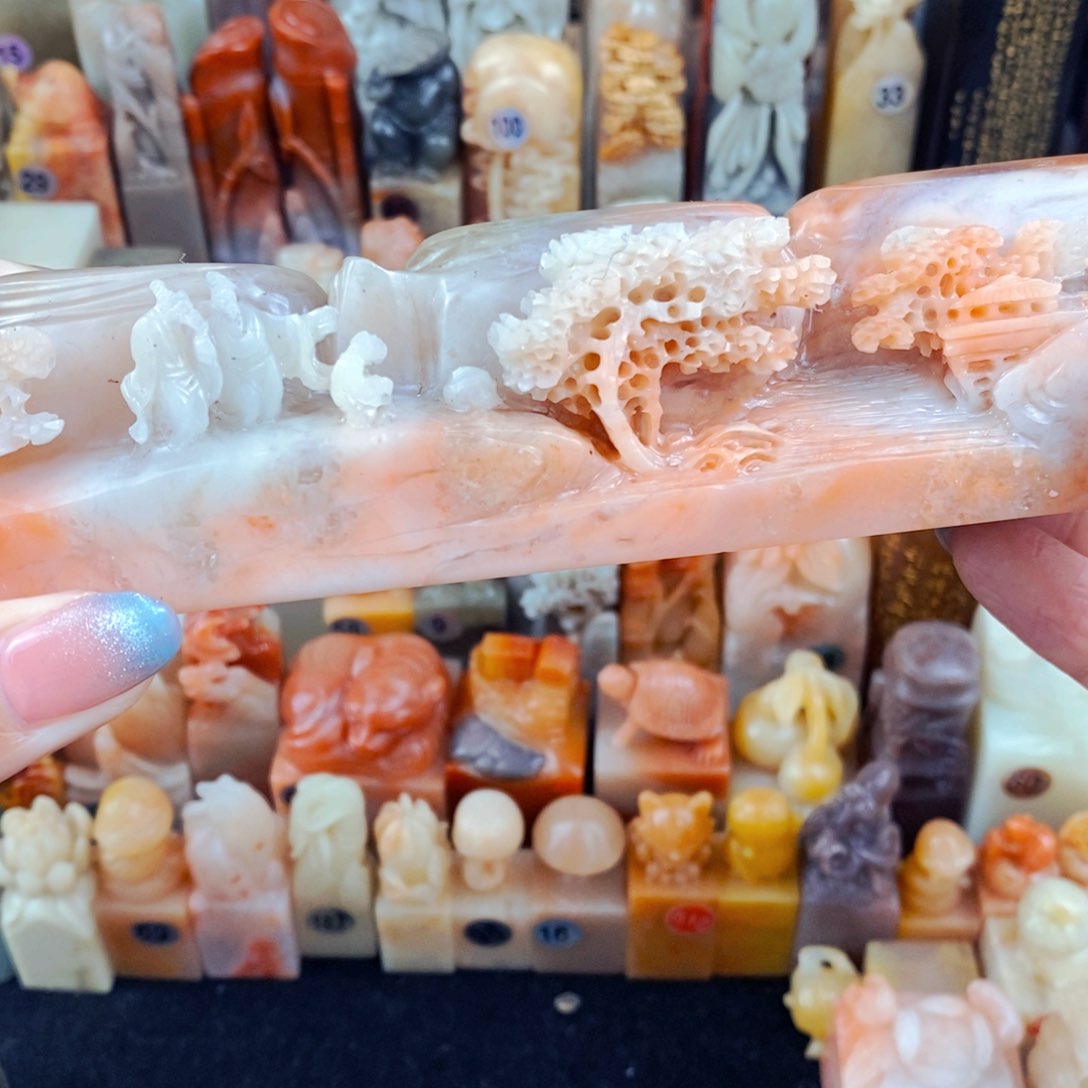 老挝石印石手工篆刻包邮包刻自定义内容