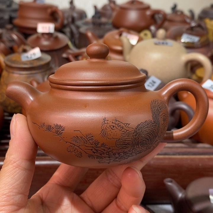 紫砂茶壶微瑕处理一把