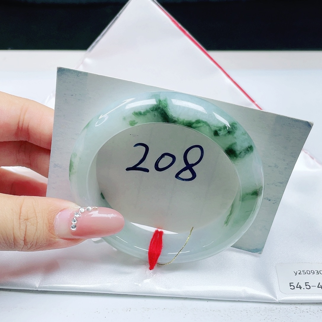 翡翠未镶嵌手镯  正圈54+