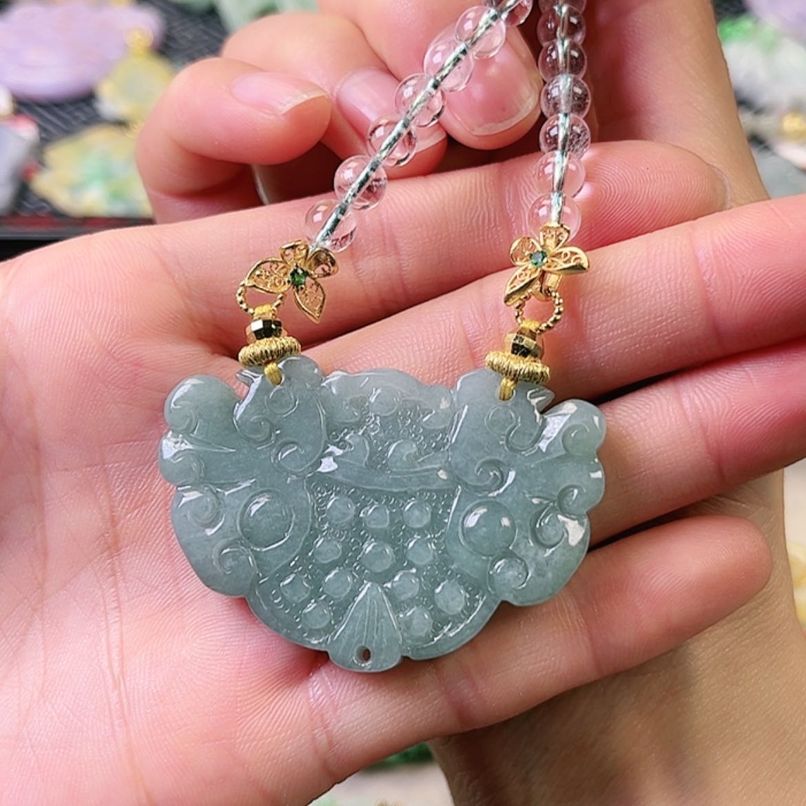 【闪购商品】翡翠颈饰未镶嵌挂件