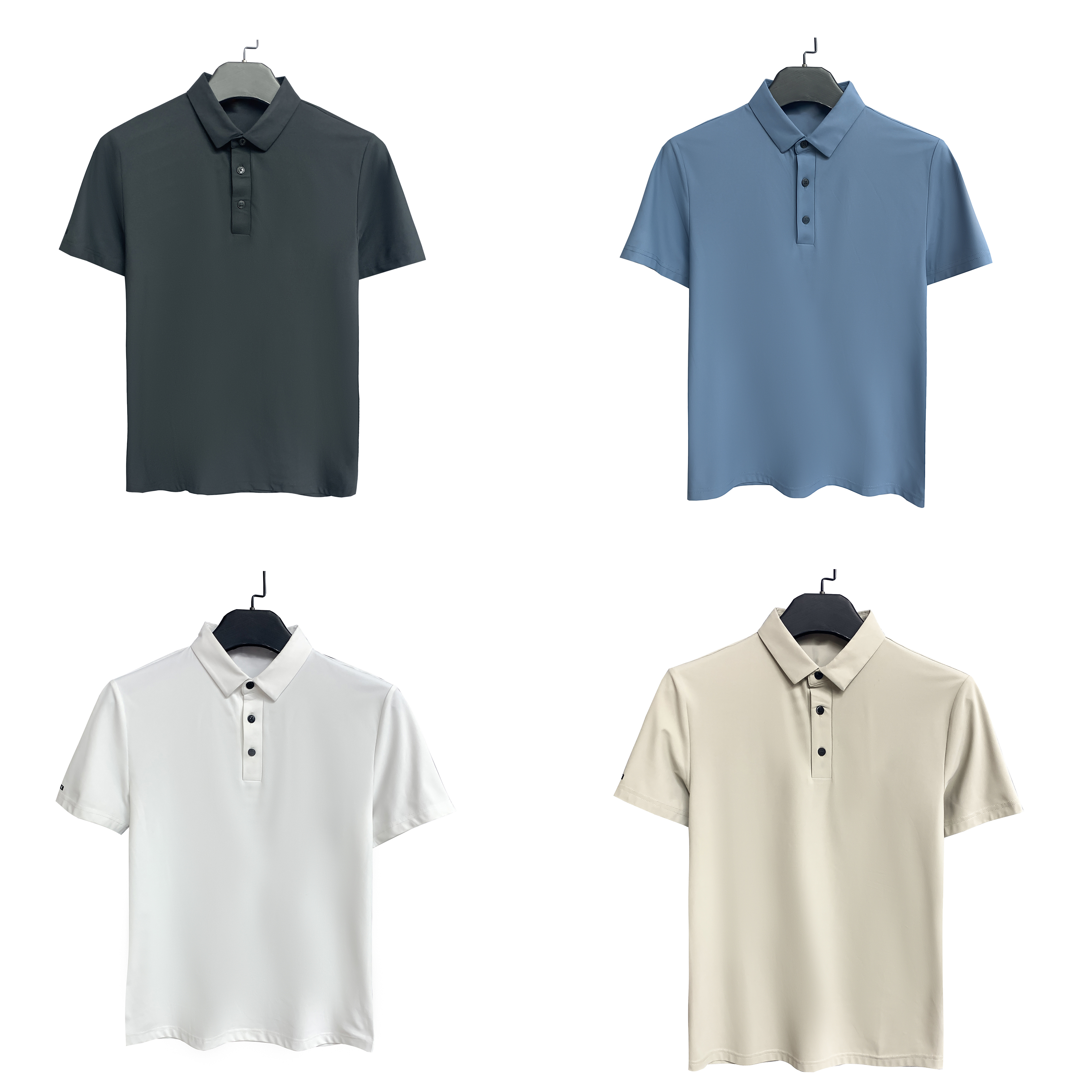 比【细珠地】凉感速干夏季男士百搭商务休闲短袖翻领POLO衫B51528