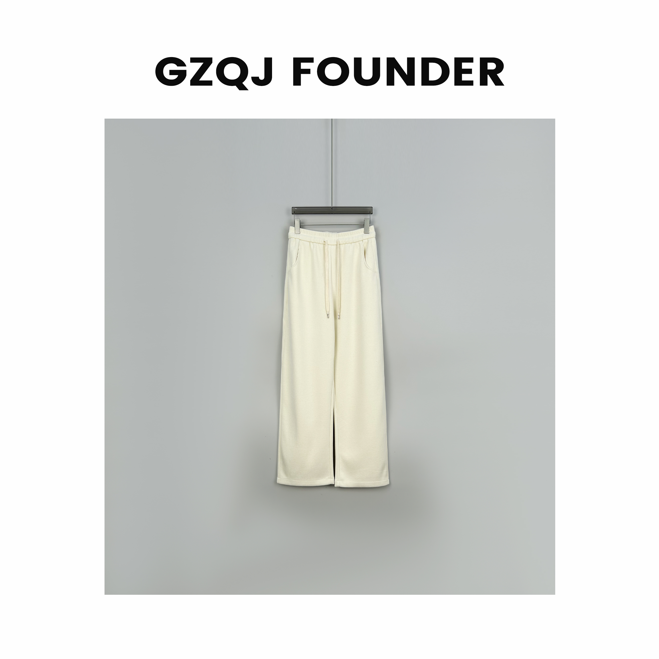 广州琴姐 【万能裤】设计感高腰显瘦休闲百搭时尚直筒羊毛裤子 47