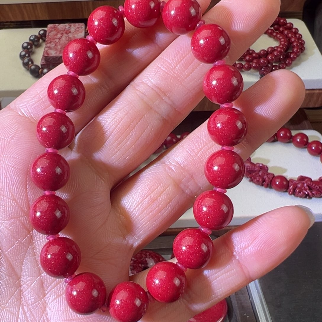 天然辰砂红晶砂10的14