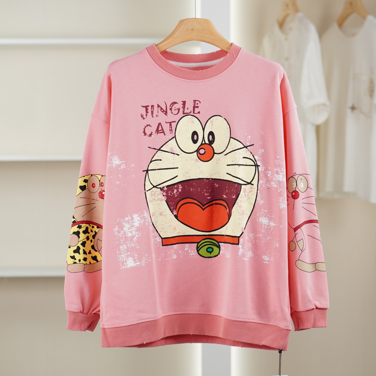麦迪尚品【唯】51203204 减龄宽松圆领卫衣春秋女装品牌折扣