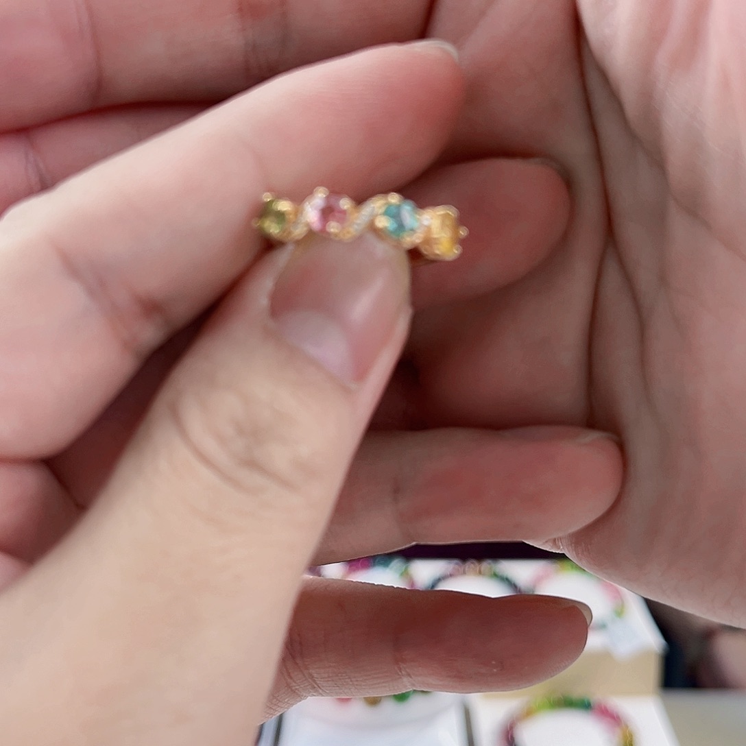 碧玺碧玺戒指未镶嵌