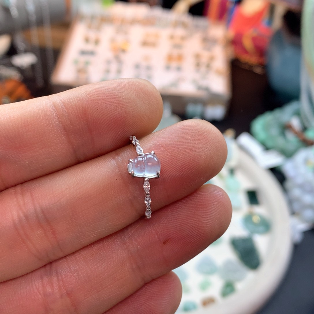 颈饰银S925镶嵌翡翠北**芳