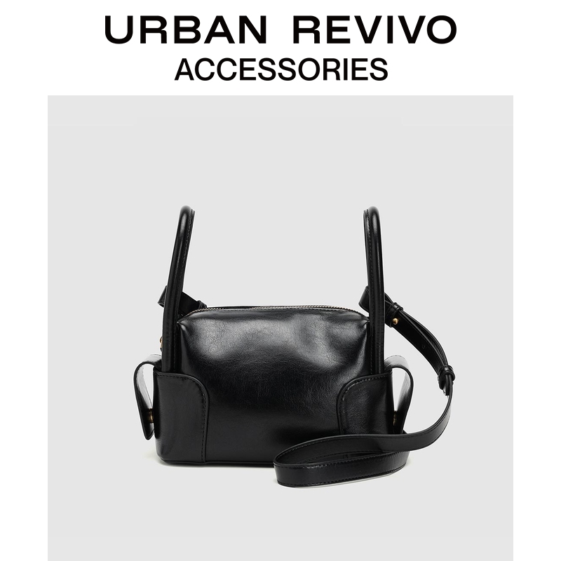 URBAN REVIVO2025冬季新款女士简约PU手提斜挎包UAWB50304