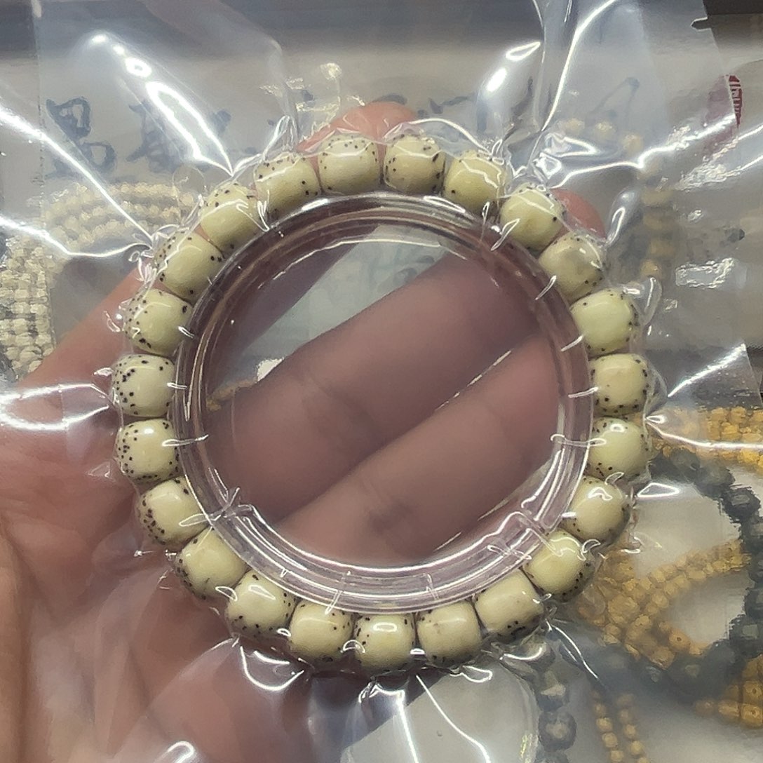 手串星月菩提卡10河豚大留白微氧化