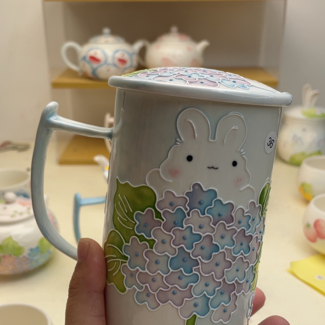 爱***己手绘手工制作陶瓷微瑕36