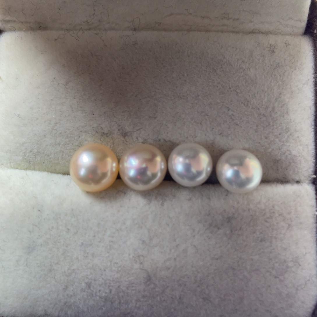 淡水珍珠耳饰未镶嵌发2对