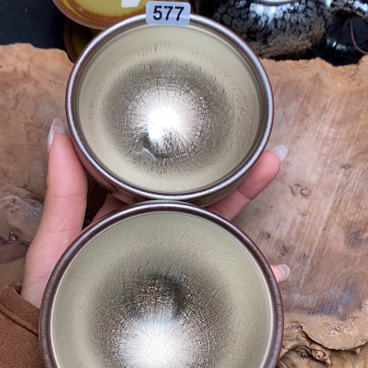 茶盏建窑建盏主人杯577微瑕