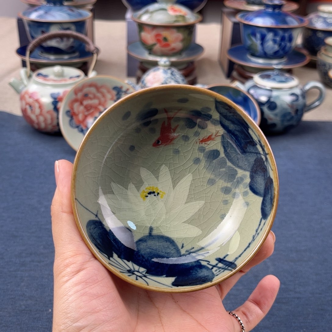 杯景德镇手绘手工茶具