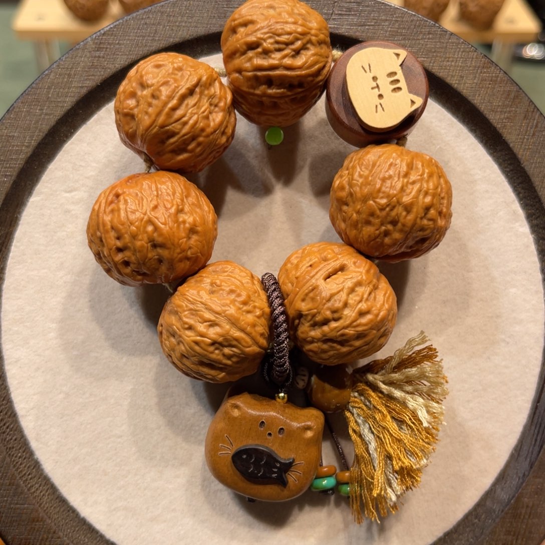 把件文玩核桃转转猫设计款