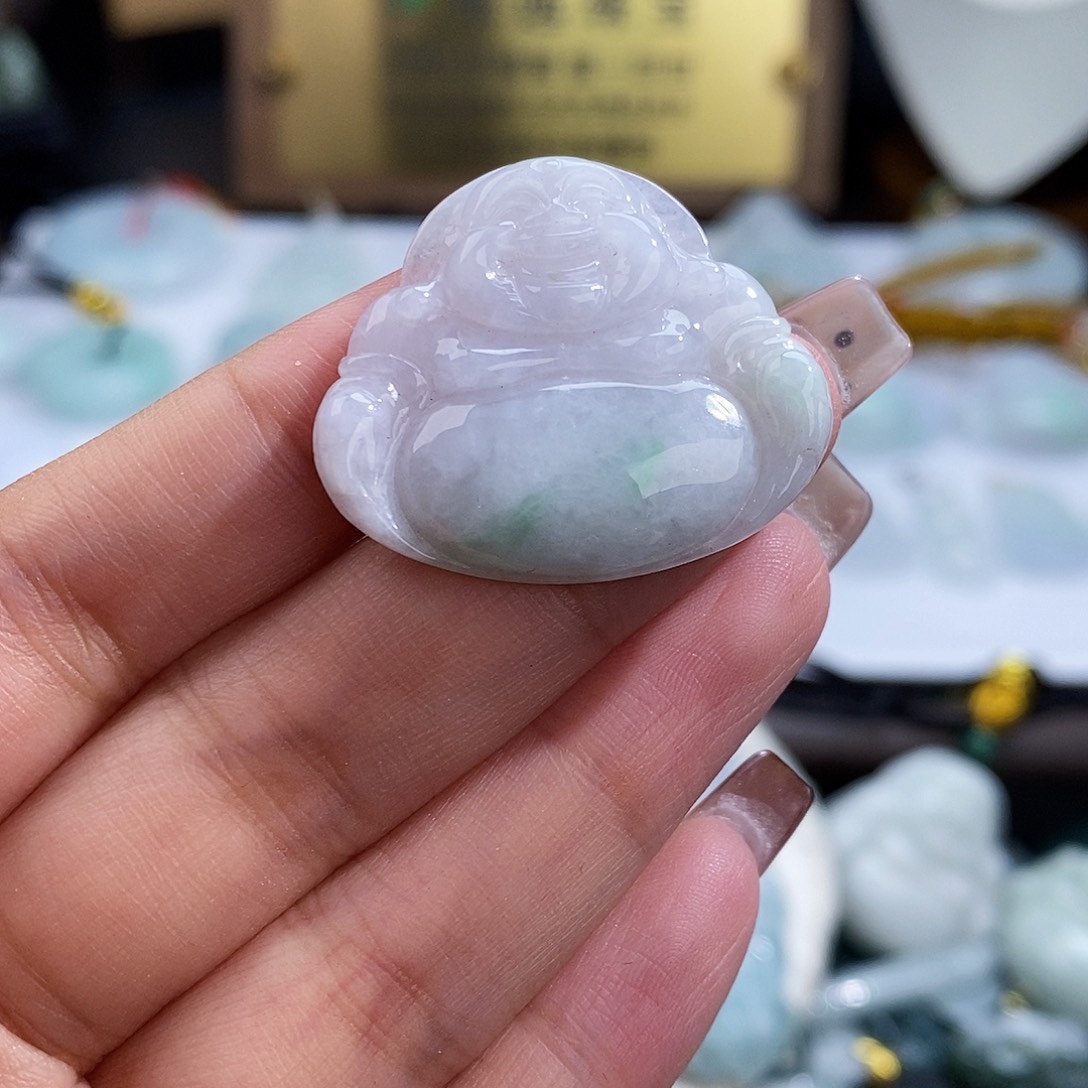 翡翠未镶嵌颈饰7522