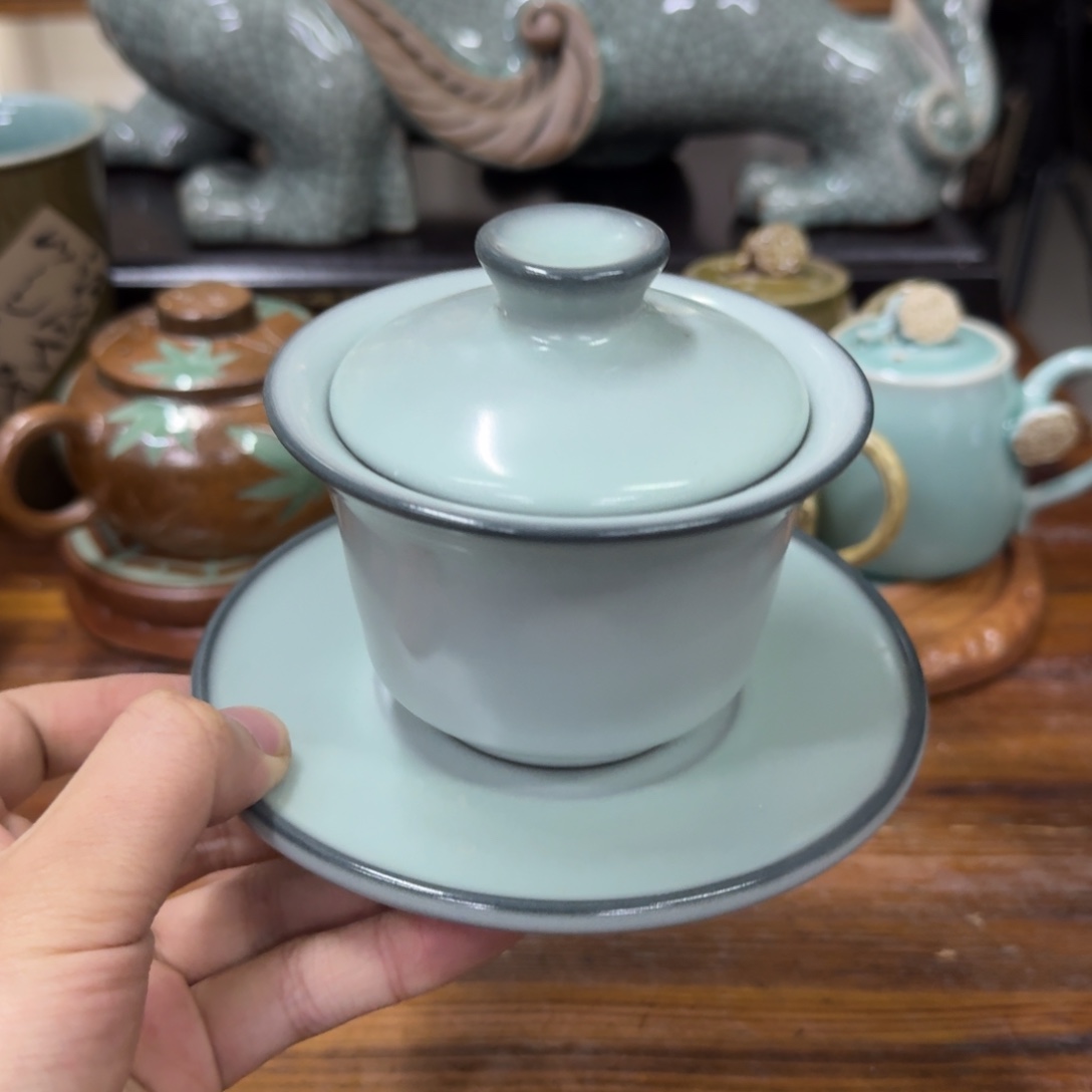龙泉青瓷茶具微瑕1750
