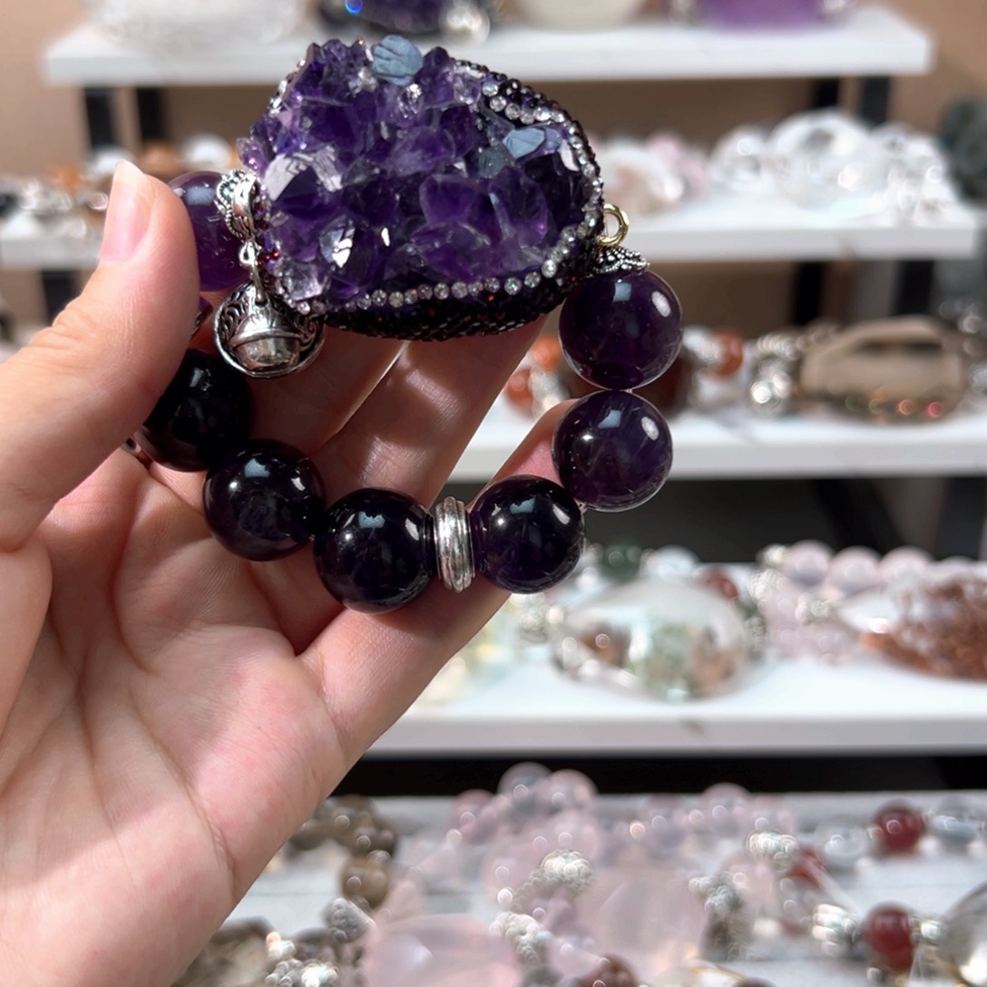 水晶手链合金路*手串