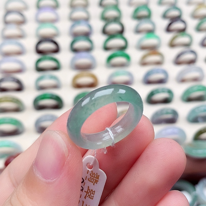 翡翠戒指未镶嵌13-14号