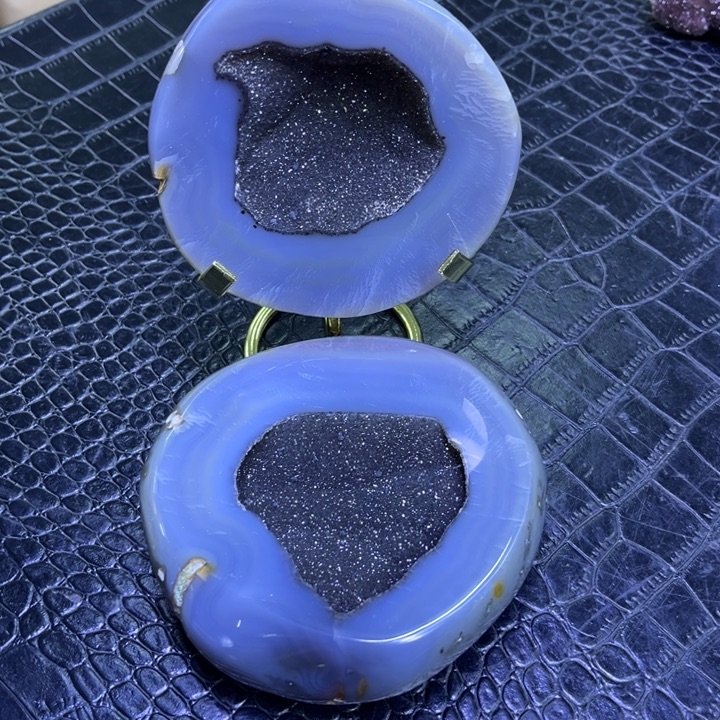 水晶珠宝半成品未镶嵌黑晶盆