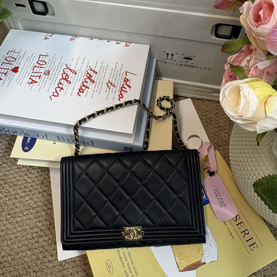 95新 Chanel/香奈儿 leyboy链条woc
