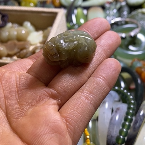 和田玉手绳未镶嵌一个