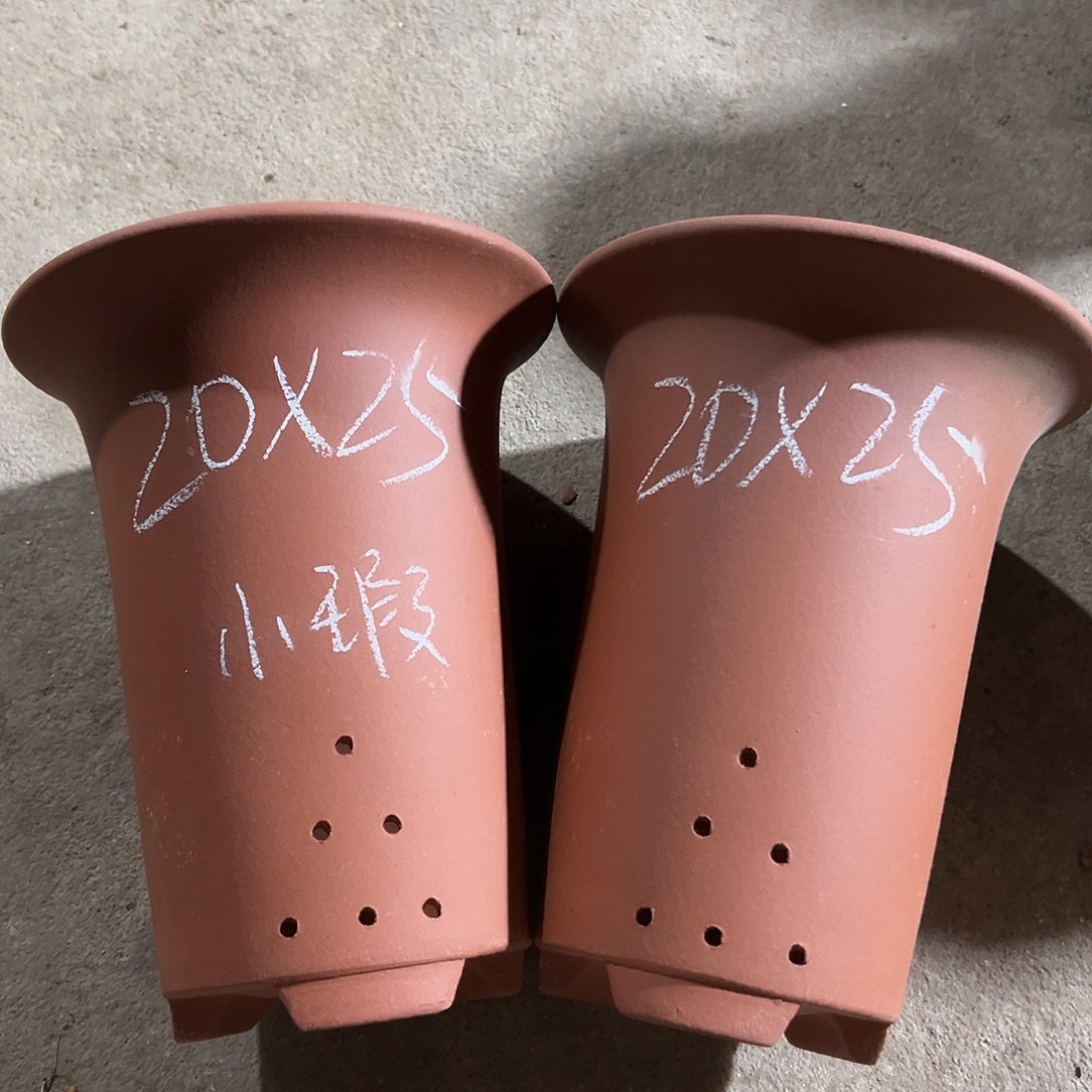 花盆紫砂宜兴紫砂花盆2只