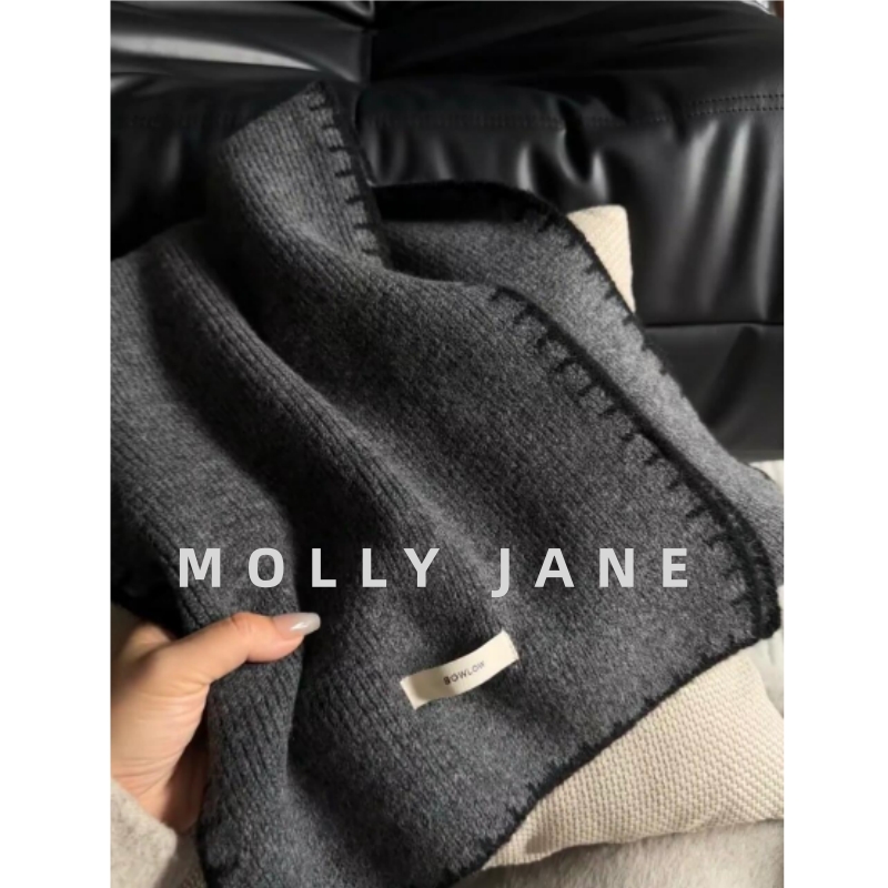 小香风时尚系冬季气质羊毛围巾保暖韩系情侣高品质女围脖巾WJ-109